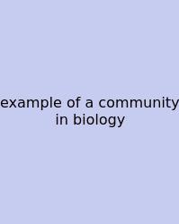 Example Of A Community In Biology